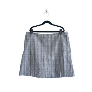 Cutter & Buck Women Mini Golf Skirt Plaid Gray Size 10 Built In Shorts